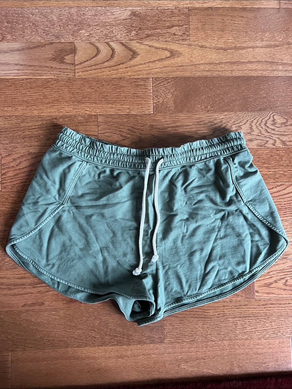aerie Sage Green Athletic Drawstring Shorts